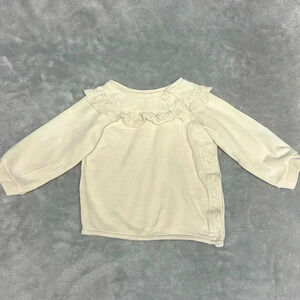 H&M  - Organic Cotton cross body long sleeve sweater. Size 9 months